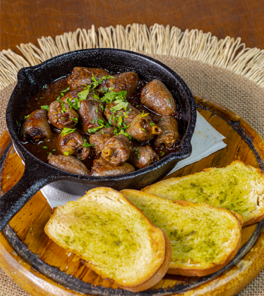 Corazoncitos de pollo a la caña